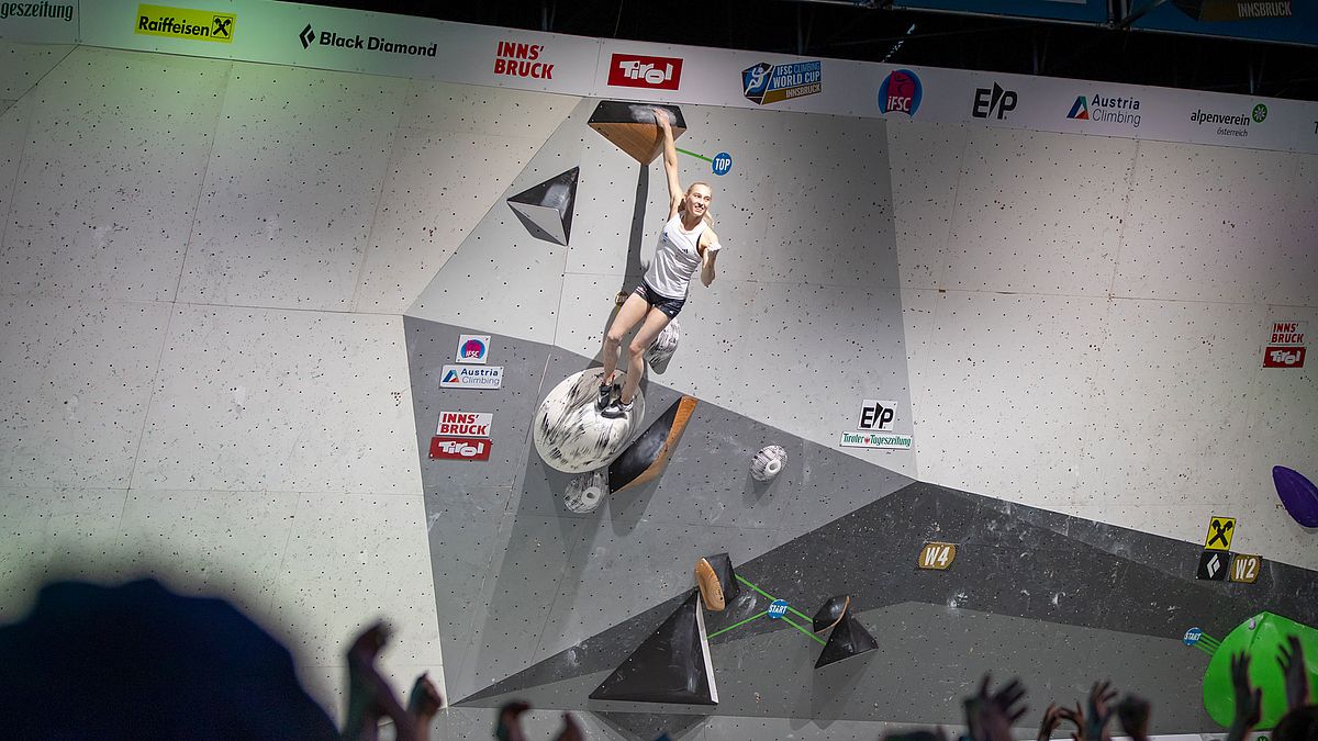 Garnbret siegt, Pilz mit Spitzenplatz IFSC Climbing Worldcup